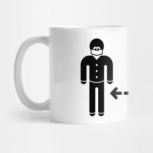 Keep Distance, Even With A Mask! (Corona / Icon) Mug